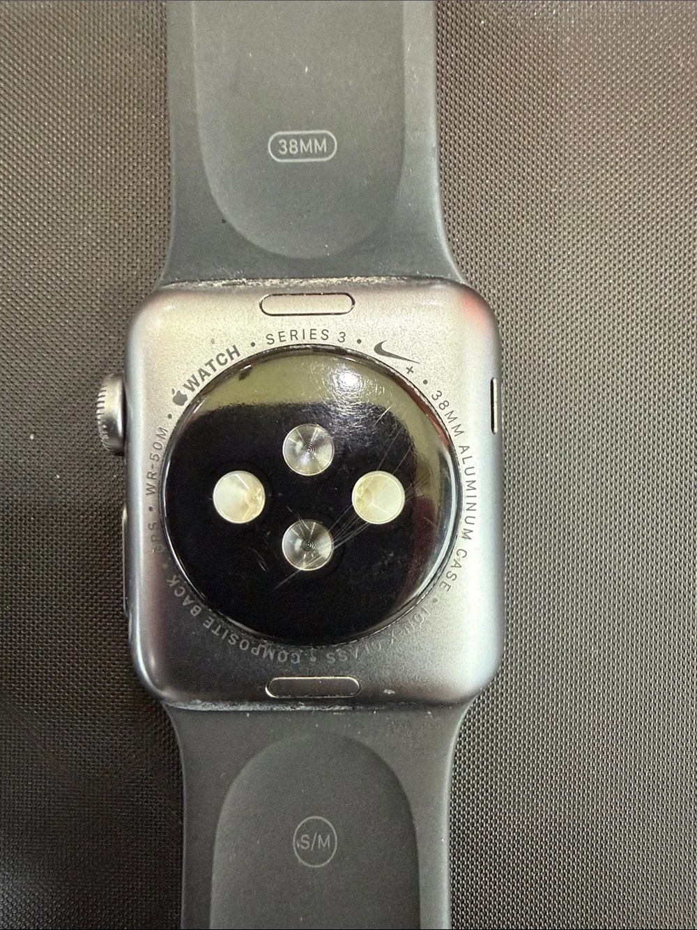 Apple Watch Nike 3 Series GPS 38mm in Black with Black Sport Band